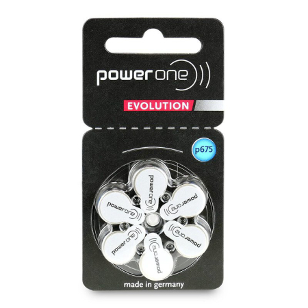 BATERII AUDITIVE POWER ONE EVOLUTION P675 BL 6 VARTA [1]