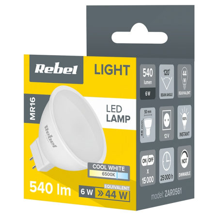 BEC LED MR16 6W 12V 6500K REBEL [2]