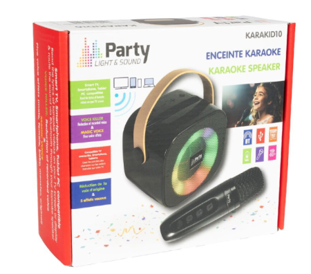 Boxă portabilă Party KARAKID10, 1200 mAh, Bluetooth, negru [4]