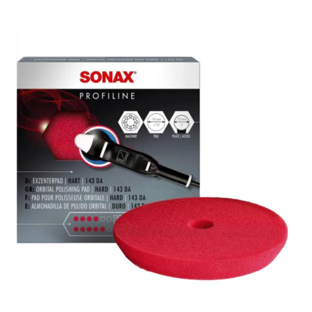 BURETI SI APLICATOARE - BURETE ROSU DE POLISARE 143MM SONAX