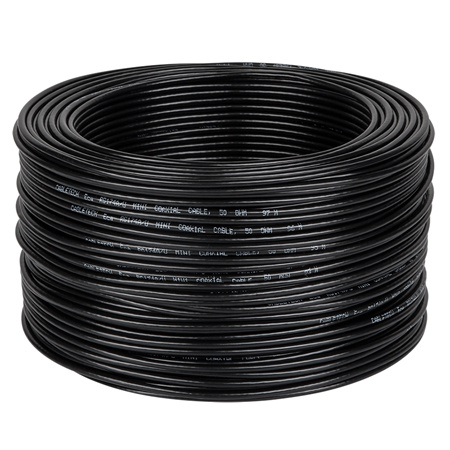 Conectica - CABLU COAXIAL RG174 50 OHM NEGRU 100M