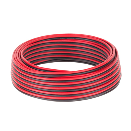 CABLU DIFUZOR CCA 2X0.75MM ROSU/NEGRU 10M [1]