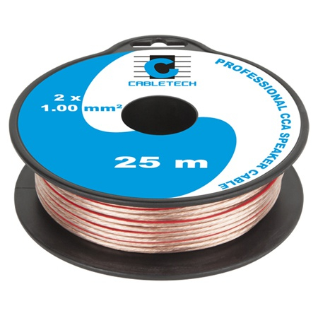 Conectica - CABLU DIFUZOR CCA 2X1.00MM TRANSPARENT 25M