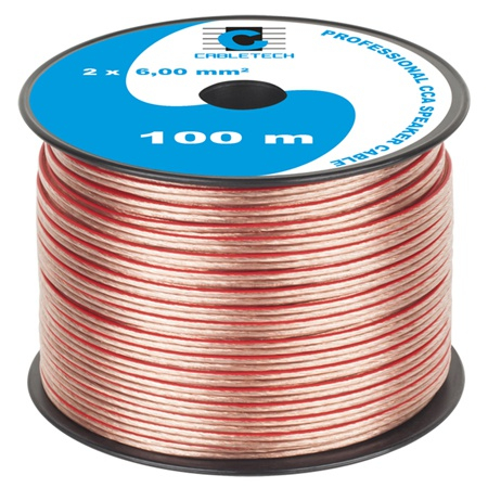 Conectica - CABLU DIFUZOR CCA 2X6.00MM TRANSPARENT 100M