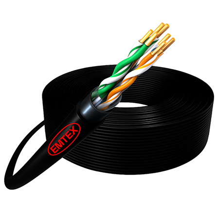 Cabluri la rola - CABLU FTP CAT5E CUPRU 24AWG 305M EMTEX
