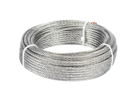 Construcții - Cablu otel zincat Micul Fermier, plastifiat, diametru 2-3.5mm, lungime 25m