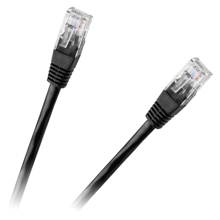 PC, periferice - CABLU PATCHCORD UTP CAT6 0.25M NEGRU REBEL