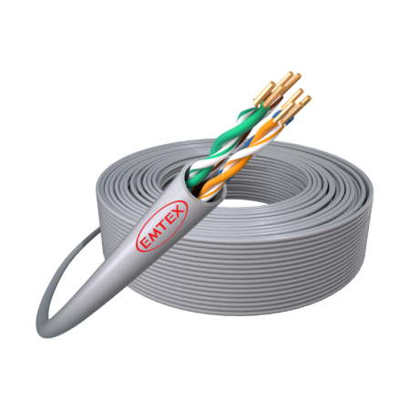 CABLU UTP CAT5E CUPRU 24AWG 305M EMTEX [1]