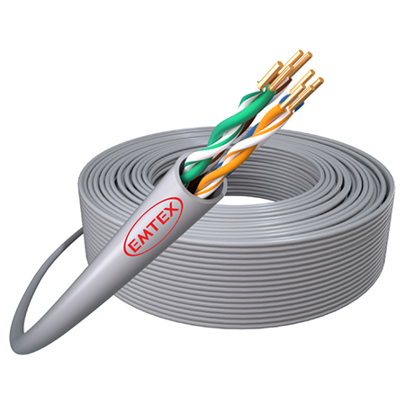 Cabluri la rola - CABLU UTP CAT5E CUPRU 24AWG 305M EMTEX