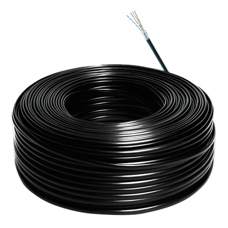 CABLU UTP CUPRU 0.5MM CAT 5E 305M PE NEGRU HIKVISISION [1]