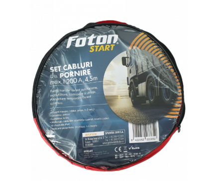 Cabluri profesionale de pornire Foton 1200A 4.5m, in gentuta [4]