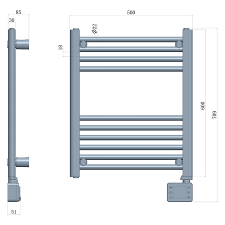 CALORIFER ELECTRIC BAIE 400W ADLER [9]