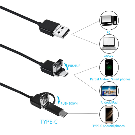 CAMERA INSPECTIE ENDOSCOP ANDROID / WINDOWS REBEL [3]