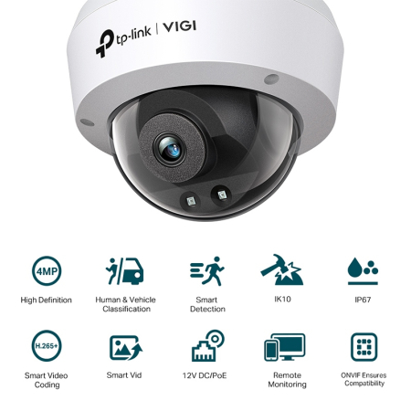 CAMERA SUPRAVEGHERE 4MP DOME 2.8MM VIGI TP-LINK [4]