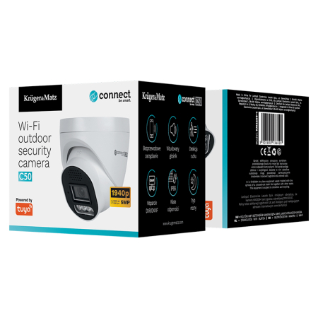 CAMERA WIFI CONNECT C50 5MPX TUYA KRUGER&MATZ [11]