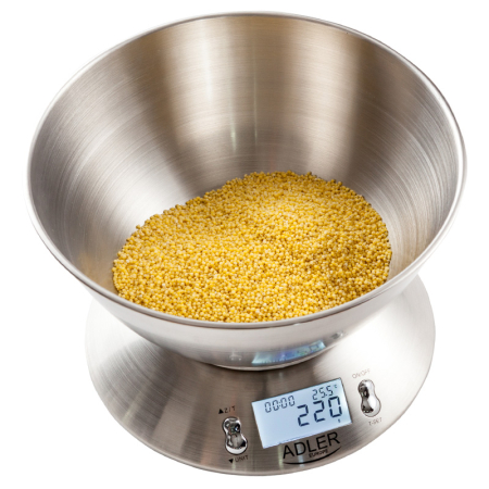 CANTAR BUCATARIE CU BOL INOX 1.8L ADLER [4]