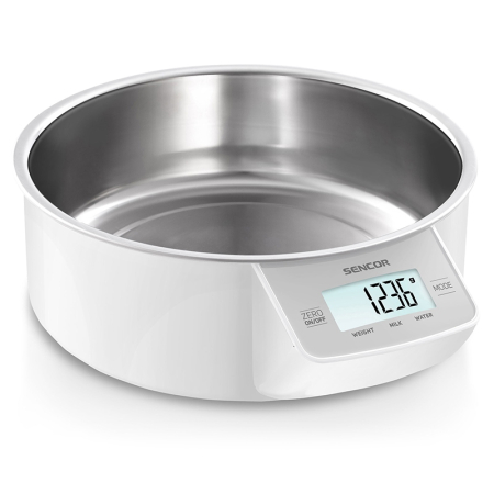 CANTAR BUCATARIE CU BOL METALIC ALB SENCOR [1]