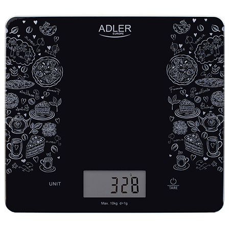 Cântare Electrice - CANTAR BUCATARIE STICLA MAX 10KG AD 3171 ADLER