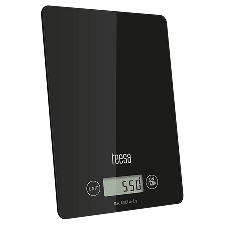 Cântare Electrice - CANTAR BUCATARIE STICLA NEGRU TEESA