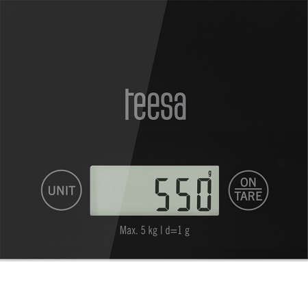 CANTAR BUCATARIE STICLA NEGRU TEESA [4]