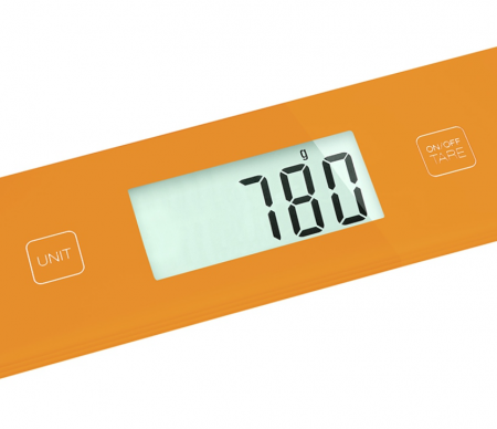 CANTAR BUCATARIE STICLA SECURIZATA PORTOCALIU SENCOR [2]