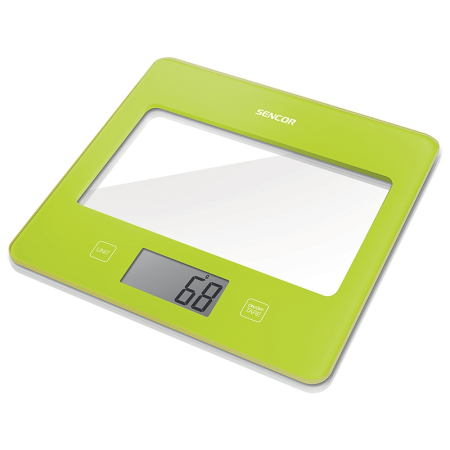 CANTAR BUCATARIE STICLA SECURIZATA VERDE SENCOR [1]