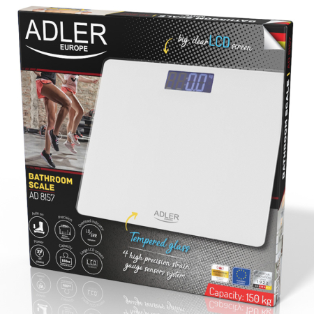 CANTAR PERSOANE STICLA SECURIZATA AD 8157 ADLER [6]