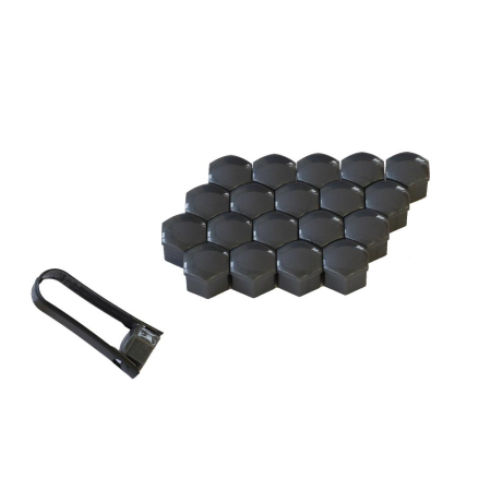 CAPACE CENTRALE - CAPAC PREZOANE 19 MM GRI SET 20 BUC+CLESTE