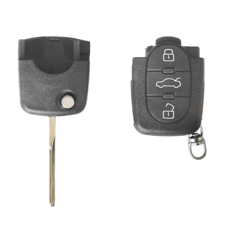 CARCASA CHEIE CONTACT PENTRU AUDI A3 / A6 / A8, 3+1 BUTOANE, CU CHEIE [2]