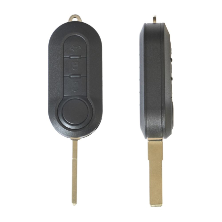 ALTE ACCESORII DE INTERIOR - CARCASA CHEIE CONTACT PENTRU FIAT 500 (2007-) / BRAVO / GRANDE PUNTO 3 BUTOANE, CU CHEIE