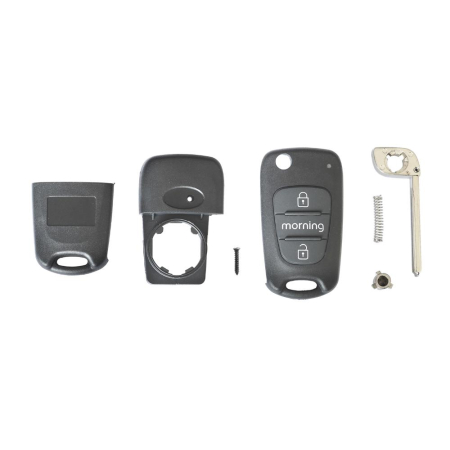 CARCASA CHEIE CONTACT PENTRU KIA C'EED / C'EED PRO / MORNING / PICANTO / SPORTAGE, 3 BUTOANE, CU CHEIE [2]
