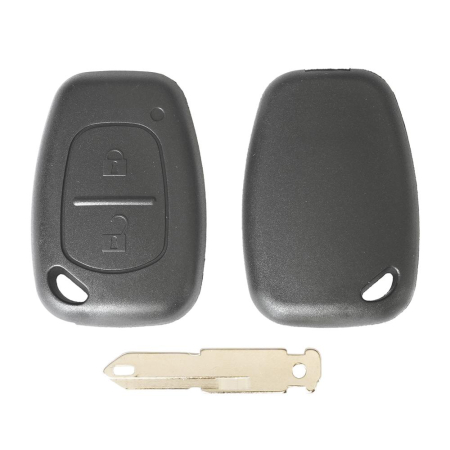 CARCASA CHEIE CONTACT PENTRU RENAULT CLIO / KANGOO / MASTER / MODUS / TRAFIC, 2 BUTOANE, CU CHEIE [1]