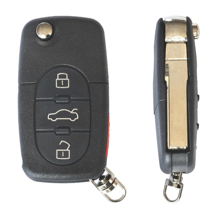 CARCASA CHEIE CONTACT PENTRU SKODA FABIA / OCTAVIA, 3+1 BUTOANE, CU CHEIE [1]