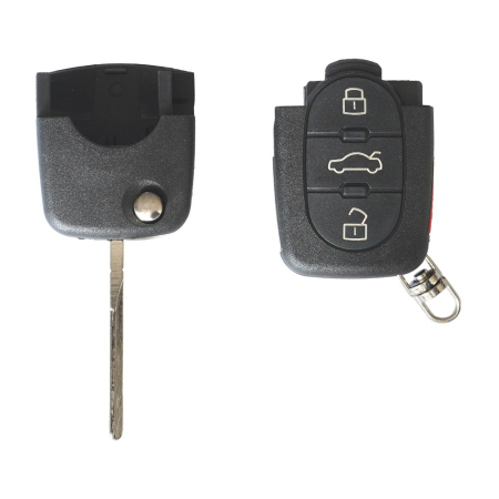 CARCASA CHEIE CONTACT PENTRU SKODA FABIA / OCTAVIA, 3+1 BUTOANE, CU CHEIE [2]