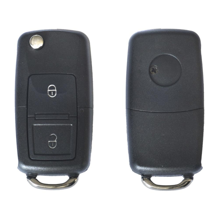 CARCASA CHEIE CONTACT PENTRU VOLKSWAGEN JETTA / PASSAT (B5-B6-B7) / POLO / SCIROCCO / TIGUAN, 2 BUTOANE, CU CHEIE [1]
