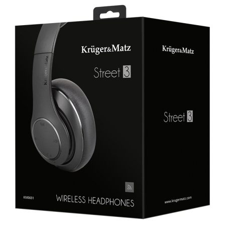 CASTI AUDIO BT STREET 3 NEGRE KRUGER&MATZ [8]