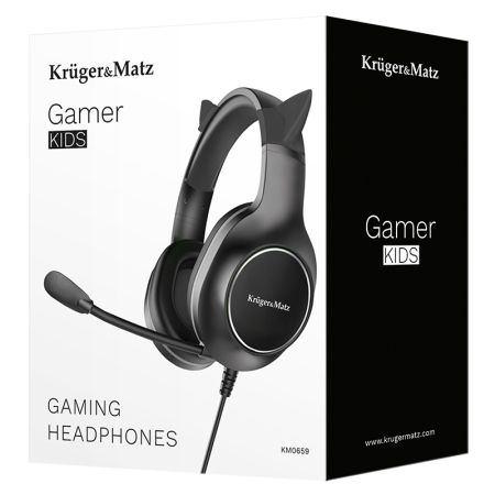 CASTI GAMER KIDS KRUGER&MATZ NEGRU [8]