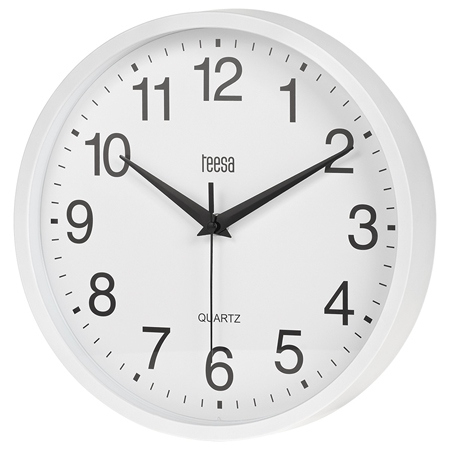 Ceasuri decor - CEAS PERETE 25CM ALB TEESA