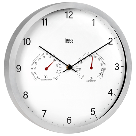 CEAS PERETE 30CM TERMOMETRU HIGROMETRU TEESA [2]