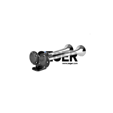 SISTEME DE AVERTIZARE - CLAXON CROM CAMION CU DOUA GOARNE 24V 1A