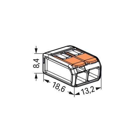 CLEME WAGO SLIM MYF 2X4MM2 SET 16 BUC [7]