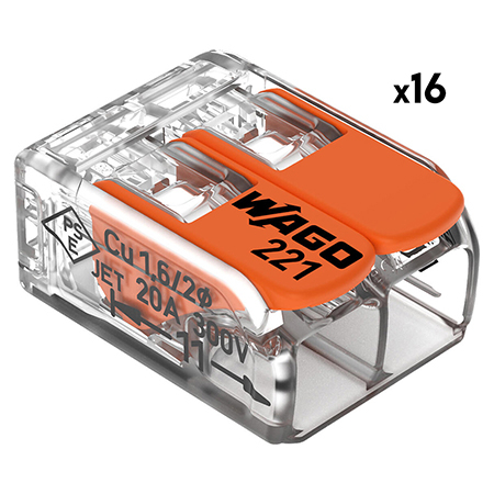 Electrice - CLEME WAGO SLIM MYF 2X4MM2 SET 16 BUC