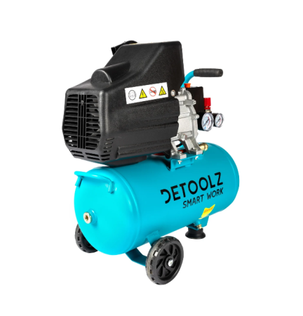 Compresor Detoolz 24L cu ulei, 1500 W, debit 160L/min, 8 bar, 2 prize de aer [5]
