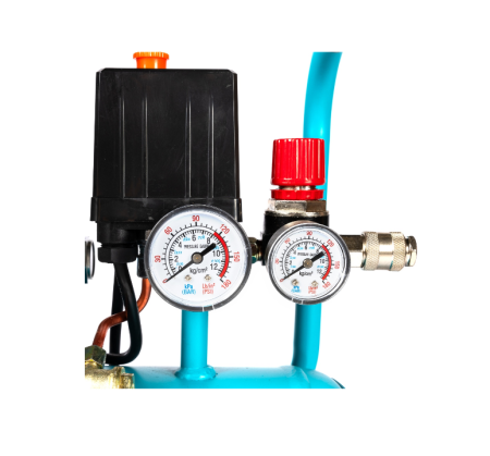 Compresor Detoolz 24L cu ulei, 1500 W, debit 160L/min, 8 bar, 2 prize de aer [7]