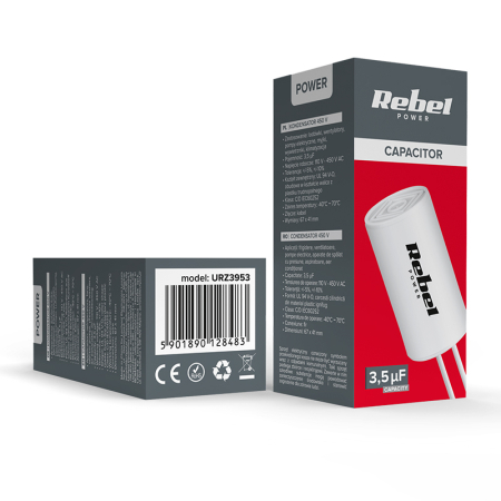 CONDENSATOR MOTOR 3.5UF 450V REBEL [3]