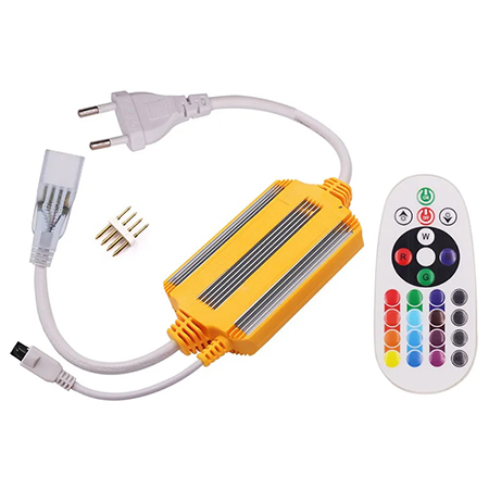 Electrice, surse de energie și Iluminat - CONTROLER SI TELECOMANDA BANDA LED FLEXIBILA 10MM RGB