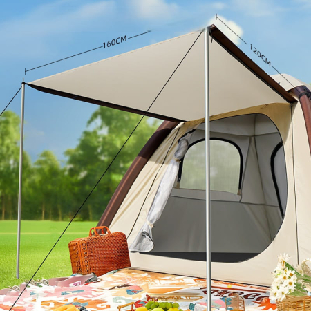 CORT CAMPING SOLAR 52W 2000MAH 2-3 PERSOANE [6]