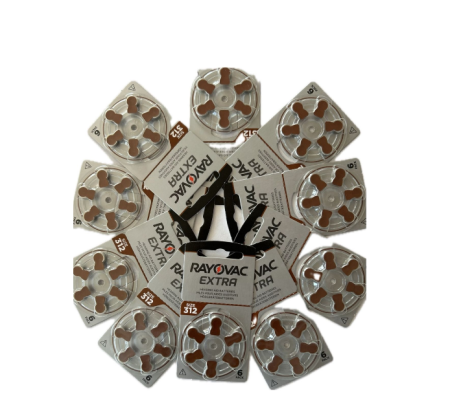 Baterii auditive - Cutie 60 Baterii auditive Rayovac Extra 312ZA