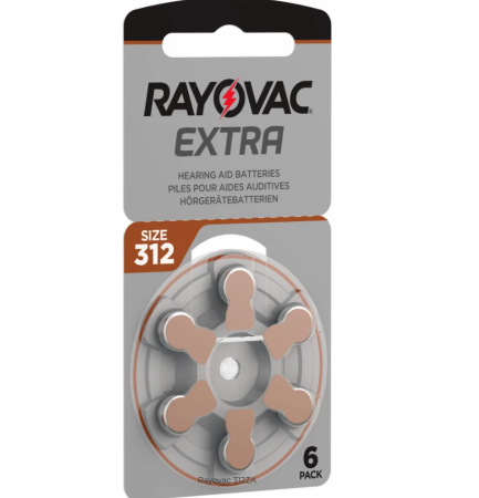 Cutie 60 Baterii auditive Rayovac Extra 312ZA [1]
