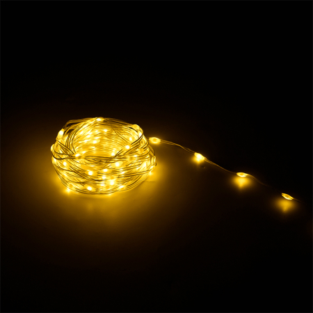 DECORATIUNE LED ALB CALD 10M REBEL [5]